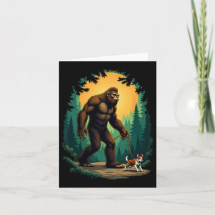 Camping Wandern Bigfoot Wandern mit Boston Terrier Karte