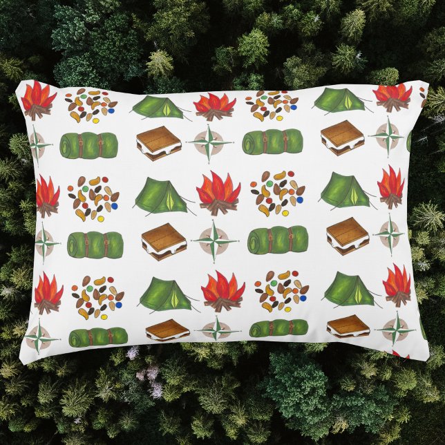 Camping Wandern Klettern Sommerlager Außenbereich Dekokissen (Camping enthusiast pillow)