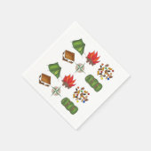 Camping Wandern Outdoorscampingplatz Napkins Serviette (Ecke)