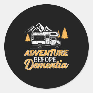 Camping Wandern Paradies für Kletterhexen: Runder Aufkleber