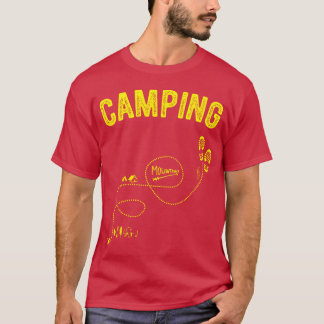Camping Wandern Plan Karte Toll Wanderer Camping f T-Shirt