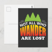 Camping Wandern Postkarte (Vorne/Hinten)