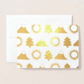 Camping Wandern Sonnenberg Bäume Wälder Außenberei Folienkarte (Vorderseite mit Umschlag)