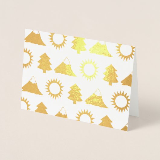 Camping Wandern Sonnenberg Bäume Wälder Außenberei Folienkarte (Vorderseite)