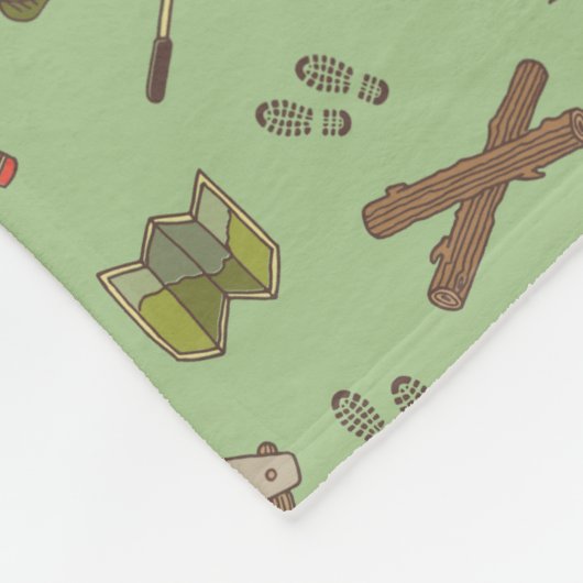 Camping Wandern Trekking Wilderness Muster Fleecedecke (Ecke)