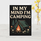 Camping Wandern Urlaub  Karte (Gelbe Blume)