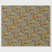 Camping Wanderweg Mix Snack Camp Feinschmecker Wra Geschenkpapier (Flach)