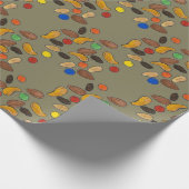 Camping Wanderweg Mix Snack Camp Feinschmecker Wra Geschenkpapier (Ecke)