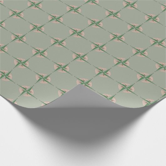 Camping Wanderzelkompass Orientierung im Freien Geschenkpapier (Ecke)