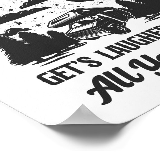 Camping: Was im Campingplatz passiert Poster (Ecke)