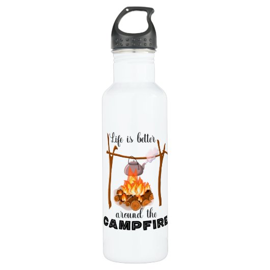 Camping-Wasser-Flasche Edelstahlflasche (Vorderseite)