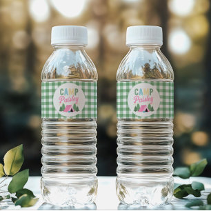 Camping Wasserflaschen für Mädchen Wasserflaschenetikett