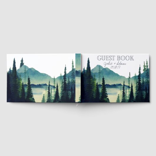 Camping Wedding Custom Guest Book Gästebuch (Voll)