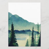 Camping Wedding Menu Cards Menükarte (Rückseite)