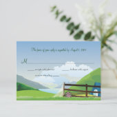 Camping Wedding RSVP (Stehend Vorderseite)