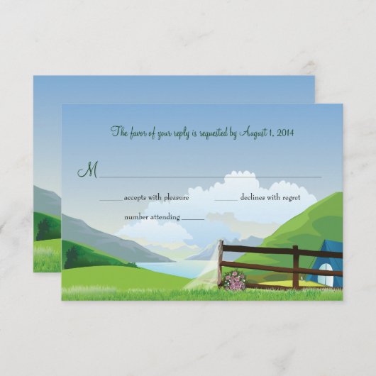 Camping Wedding RSVP (Vorne/Hinten)