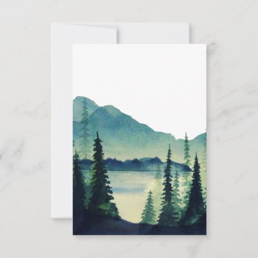 Camping Wedding RSVP Card (Rückseite)