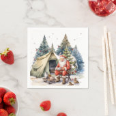 Camping Weihnachten Thema für Camper Serviette (Beispiel)