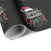 Camping Weihnachten Weihnachten Weihnachten Weihna Geschenkpapier (Rolleneckpunkt)