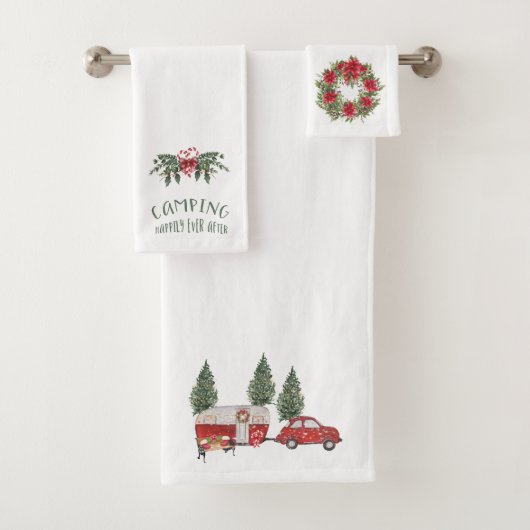 Camping-Weihnachts-Handtuch-Set Badhandtuch Set (Insitu)
