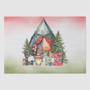 Camping Weihnachts Themencampingplatz Seidenpapier