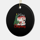 Camping Weihnachtsbaum Shirt Lights Geschenk Campi Keramik Ornament (Links)