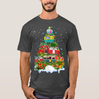 Camping Weihnachtsbeleuchtung Treppendekoration Ca T-Shirt
