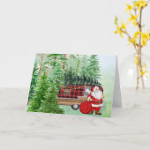 Camping Weihnachtskarte Karte (Gelbe Blume)