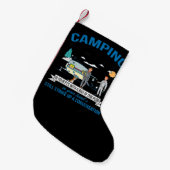 Camping, wenn Sie Geschenke für Wanderer laufen kö Kleiner Weihnachtsstrumpf (Vorderansicht (hängend))