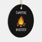 Camping - Whisperer am Campfire Keramik Ornament (Rechts)