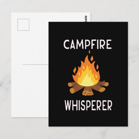 Camping - Whisperer am Campfire Postkarte (Vorne/Hinten)