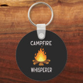 Camping - Whisperer am Campfire Schlüsselanhänger (Vorderseite)