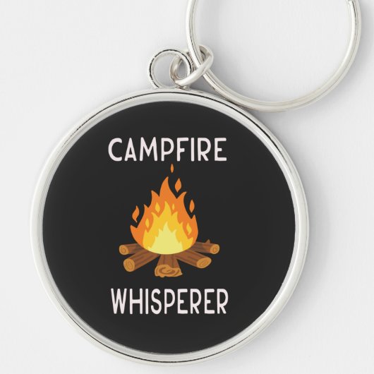 Camping - Whisperer am Campfire Schlüsselanhänger (Vorne)