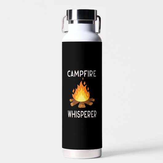 Camping - Whisperer am Campfire Trinkflasche (Vorne)
