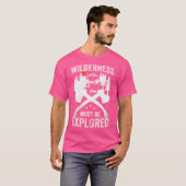 Camping Wilderness muss erforscht werden Explorer  T-Shirt (Vorne ganz)