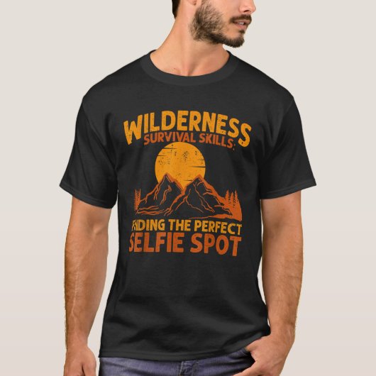 Camping Wilderness Survival Skills Happy Camper Cr T-Shirt (Vorderseite)