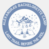 Camping Wine tasting in der Fattoria Moncucchetto Runder Aufkleber (Vorderseite)