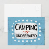 Camping wird als Postkarte unterbewertet (Vorne/Hinten)