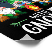 Camping With My Gnomies Funny Gnome Camp Women Men Poster (Ecke)