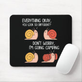 Camping-Witze Schnecken Wander-Witze lustig Mousepad (Mit Mouse)