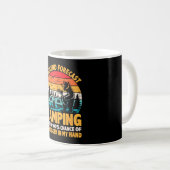 Camping-Wochenende-Vorhersage 100% Chance auf Bier Kaffeetasse (VorderseiteRechts)