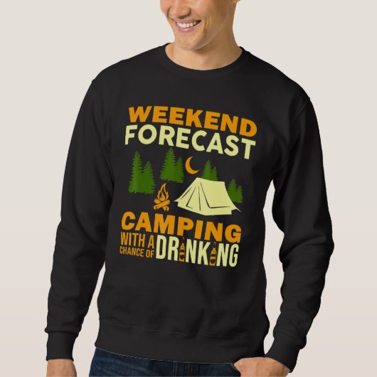 Camping-Wochenvorausschätzung Camping mit Chance Sweatshirt (Vorderseite)