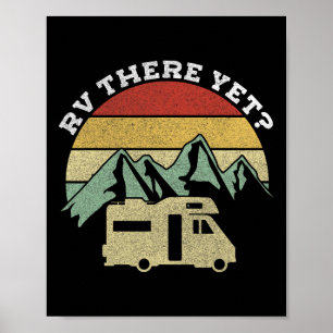 Camping Wohnmobil Camper Van Retro Vintage Rv Da Poster
