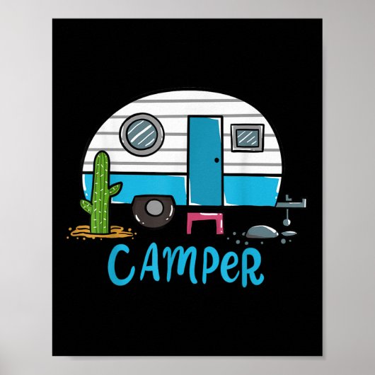 Camping Wohnmobil Rv Poster (Vorne)