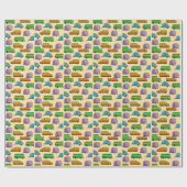 Camping-Wohnwagen Geschenkpapier (Flach)