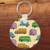 Camping-Wohnwagen Schlüsselanhänger (Rückseite)
