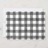 Camping Wood Flannel Karierte Postkarte Geburtstag (Rückseite)