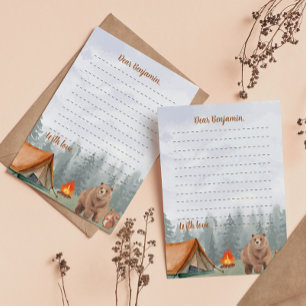Camping Woodland Time Capsule Note Card Dankeskarte