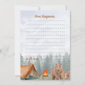 Camping Woodland Time Capsule Note Card Dankeskarte (Vorderseite)