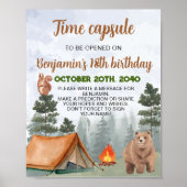 Camping Woodland Time Kapselplakat Poster (Vorne)